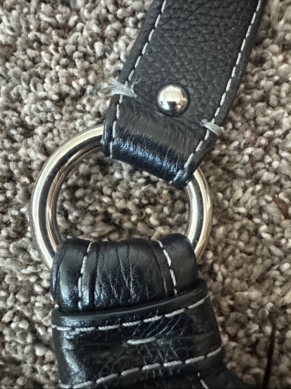 Coach Penelope Hippie Black Pebbled Leather Crossbody Bag Minimalist - Picture 7 of 11